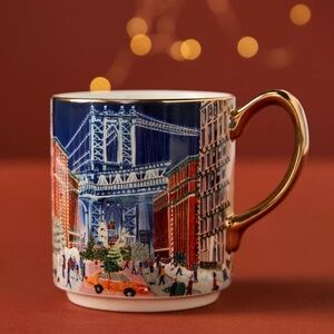 Anthropologie Holiday in the City Mug NEW YORK 2024